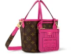 Louis Vuitton Neverfull Bandouliere BB Inside Out Rose Pondichery/Monogram - Image 2