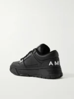 AMIRI - MA-1 Embellished Full-Grain Leather Sneakers - Black - Image 4