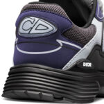 B30 Sneaker - Anthracite Gray Technical Mesh with Black, Blue and Dior Gray Technical Fabric - Image 3