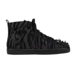 Christian Louboutin Louis Pik Pik Strass High 'Black Velvet Quagga'