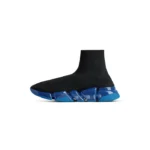 Speed 2.0 Full Clear Sole Sneaker in black and blue recycled polyester and elastane - Image 2