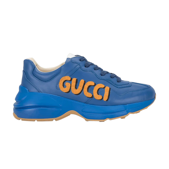Gucci Rhyton 'Logo Embroidery - Blue Orange'