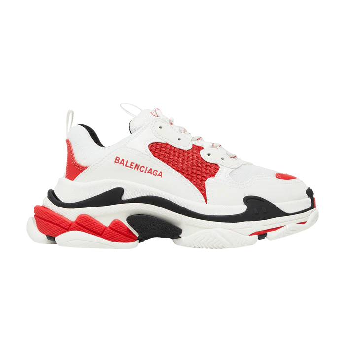 Balenciaga Wmns Triple S Sneaker 'White Red Black'