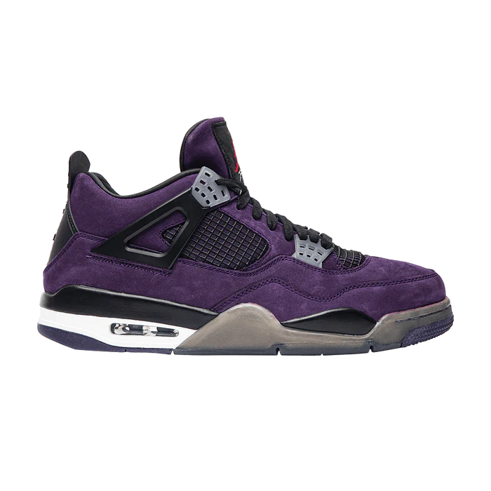 581402eadc66e009947d562925ccc4ab Travis Scott x Air Jordan 4 Retro 'Purple Suede - White Midsole' Friends & Family - Image 1