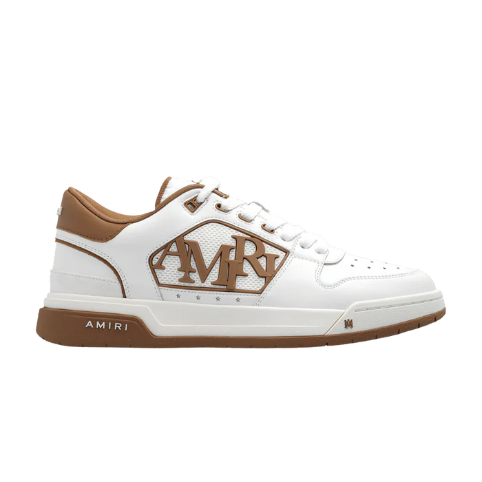 Amiri Classic Low 'Logo - White Brown'