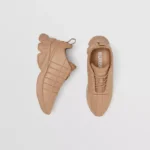 Quilted Leather Classic Sneakers Dark Biscuit - Image 2