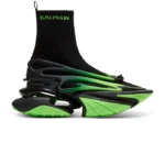 Balmain Unicorn High-Top Black Green