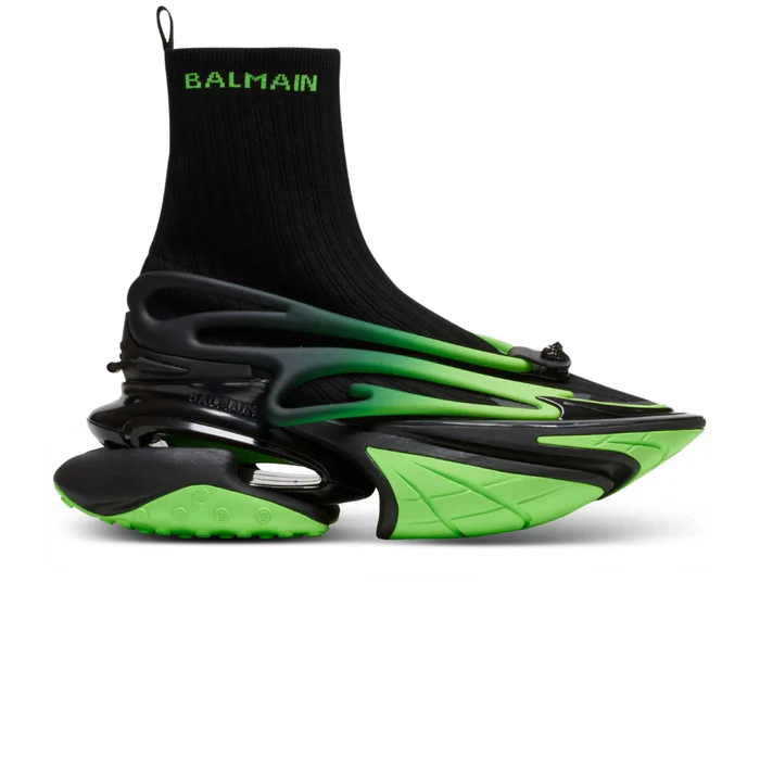 Balmain Unicorn High-Top Black Green