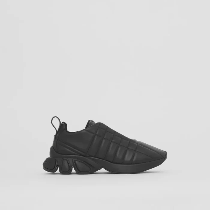 Quilted Leather Classic Sneakers Black