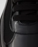 Patent Leather and Technical Fabric Prada America's Cup Sneakers - Black - Image 6