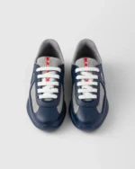 Prada America's Cup Soft Rubber and Bike Fabric Sneakers - Royal Blue - Image 2