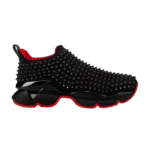 Christian Louboutin Spike Sock Black Red