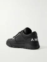 AMIRI - MA-1 Embellished Full-Grain Leather Sneakers - Black - Image 2