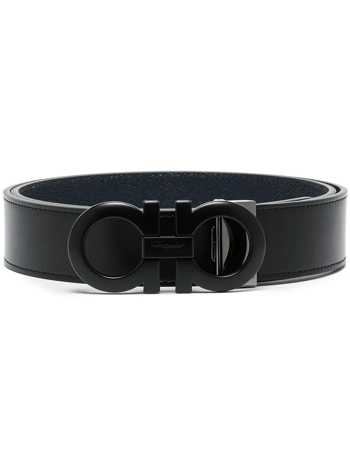 Gancini Reversible Leather Belt