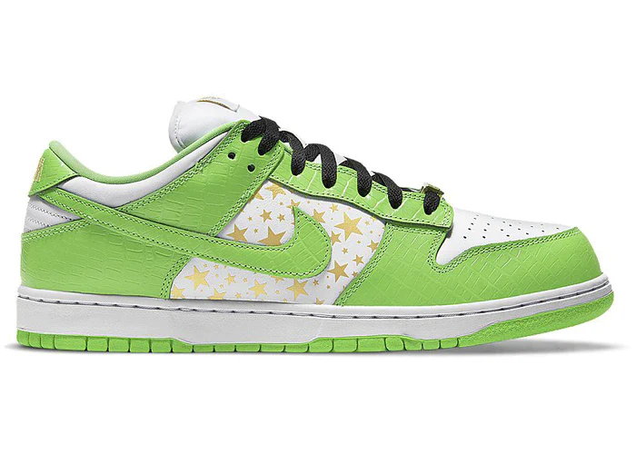 Dunk Low Supreme Stars Mean Green Sale price