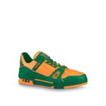 LV Trainer Sneaker Orange/Green