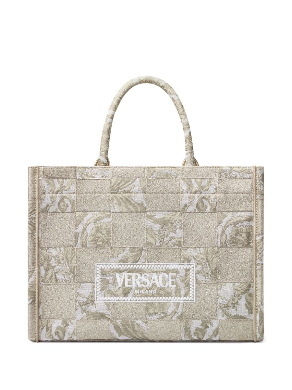 2a726f5ed92466e135ebc542a6a1bdc7.jpg Versace Athena Barocco-jacquard Tote Bag