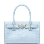 Versace Mini crocodile-embossed Leather Tote Bag
