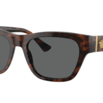 VERSACE VE4457F Havana - Men Luxury Sunglasses, Dark Grey Lens
