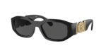 VERSACE VE4361 Biggie Black - Men Luxury Sunglasses, Dark Grey Lens