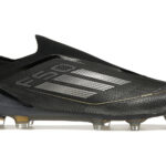 adidas F50 Elite Laceless FG Core Black Iron Metallic Gold Metallic